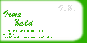 irma wald business card